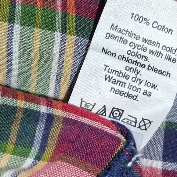 EUC J. Crew Factory Madras Size XL Plaid Button Down Shirt Dress!! - Picture 8 of 14